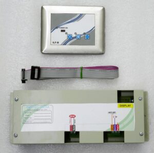 bl-laf-control-system-4key with ILF-B control panel, display unit, and ribbon cable for access and UV control.